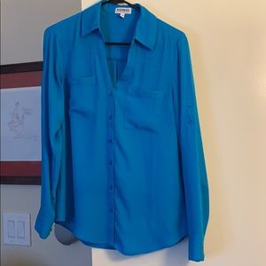 Blue express blouse